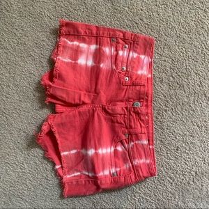 American Eagle pink acid washed